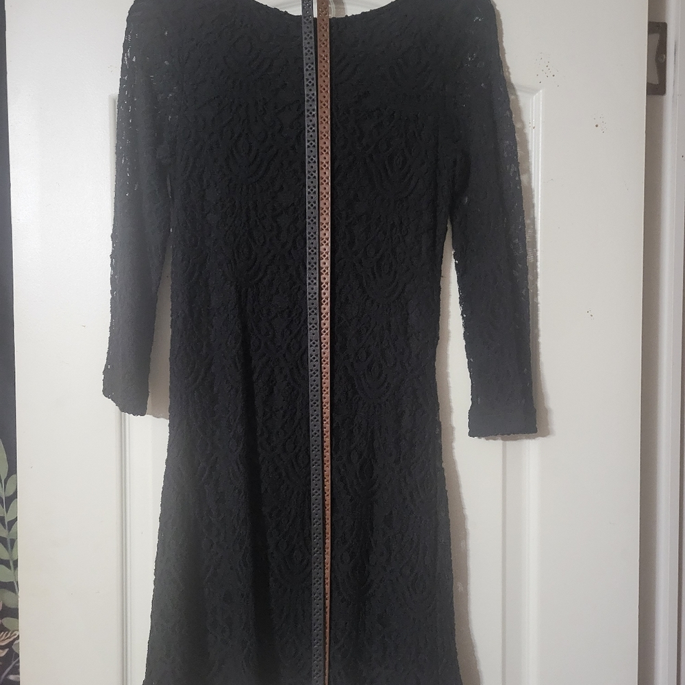 Black lace dress